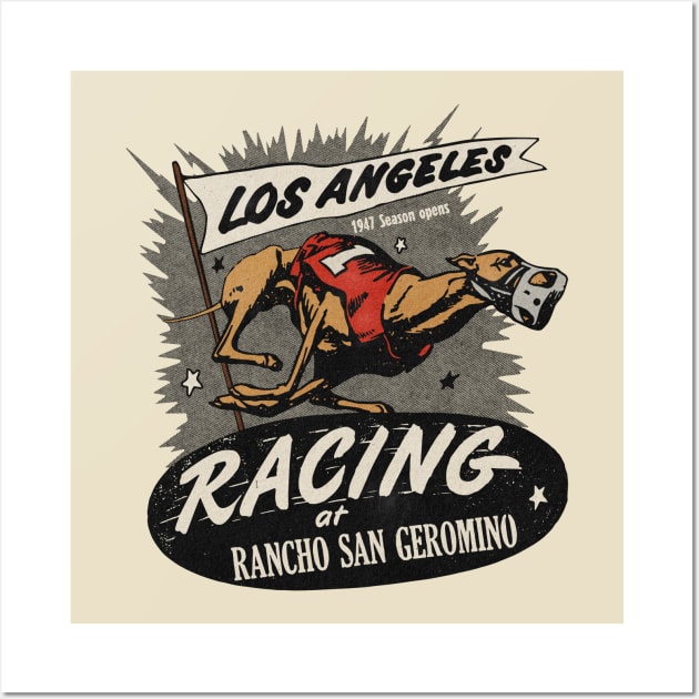 Vintage California Dog Race Wall Art by Kujo Vintage